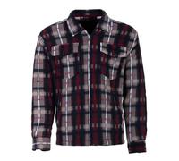 Henry Terre Chemise thermique de travail pour homme Veste thermique en polaire Doublure carreaux Taille M-3XL, beige, XL