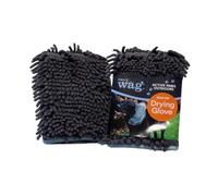 Henry Wag Lot de 2 gants de séchage en microfibre doux et très absorbants, séchage rapide, parfaits pour les animaux boueux (25 cm x 16 cm x 2 cm) | conçus pour les chiens