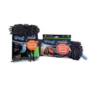 Henry Wag Lot de 2 gants de séchage pour animaux de compagnie et gants de nouilles | Microfibre douce et très absorbante pour un séchage et un nettoyage rapides, parfait pour les pattes boueuses | Lot