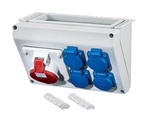 Hensel Enystar Connection Box WM2 1x16A 5p 400V 2x16A 2p PE - FP CB 216