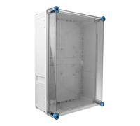 Hensel HENSEL 6554 Boîte de jonction avec couvercle transparent 450 x 300 x 170 IP65 Boîtier industriel Boîtier de dérivation Gris
