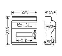 HENSEL Hensel Boîtier d'automate KV 12TE (12x18 mm) IP65 KV PC 9112 Quantité:1
