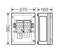 HENSEL Hensel Boîtier de coupure 2xNH 00C, 3p 125A FP 4212 Quantité:1