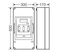 HENSEL Hensel Boîtier de protection 1xNH2 3p. 400A avec PE et N Mi 5452 Quantité:1