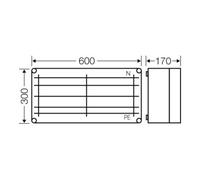 Hensel Mi Dividers Rail Cabinet - MI 6452