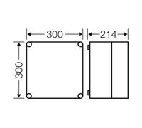 HENSEL Hensel Boîtier vide 275x275x191mm Mi 0211 Quantité:1