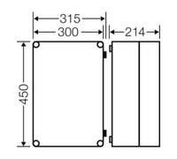 HENSEL Hensel Boîtier vide individuel Mi 9310 275 x 425 x 191 mm Quantité:1
