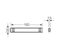 HENSEL Hensel Rail de support pour KG 9003, chapeau 35 mm KG TS 03 Quantité:1