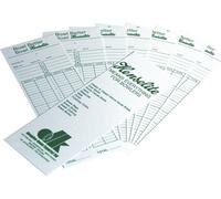 Henselite - Cartes de score au bowling Pack de 100 RD1532 (taille unique) (Blanc/Vert)