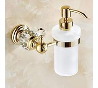 Hensftods Porte-savon en laiton massif doré pour salle de bain