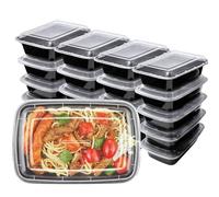 HENSHOW 1 Compartiment Boite Repas Lot de 20Pcs, 1000L Prime Réutilisable Sans BPA Boite à Lunch Micro Onde, Congélateur et Lave-vaisselle Sûr