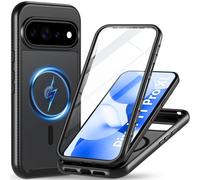 Hensinple Coque magnétique pour Google Pixel 11 Pro XL - Coque intégrale | Protection d'écran intégrée, compatible avec MagSafe de qualité militaire, coque de protection robuste et résistante aux