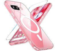 Hensinple Coque magnétique pour Pixel 9A [compatible avec MagSafe] Translucide, mate et résistante aux chocs, fine, de qualité militaire - Coque de protection anti-chute pour Pixel 9/Pixel 9A