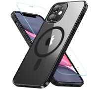 Hensinple Coque pour iPhone 11 avec protecteur d'écran, magnétique, militaire, résistante aux chocs, robuste, fine et transparente pour iPhone 11 (noir)