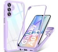 Hensinple Coque pour Samsung Galaxy A05s,Samsung A05s Coque avec Protection D'écran, 360 integrale Antichoc Anti-Rayures écran Protection Case Etui Housse pour Samsung Galaxy A05s -Violet
