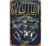 Henson LED Zeppelin Rock Roll Traditional Vintage Tin Sign Logo 12 * 8 Advertising Eye-Catching Wall Decoration