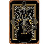 Henson Sun Records Memphis Tennessee Vintage Tin Sign Logo 12 * 8 inches Advertising Eye-Catching Wall Decoration