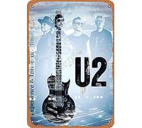 Henson U2 Experience and Innocence Tour 2018 Vintage Tin Sign Logo 12 * 8 inches Advertising Eye-Catching Wall Decoration