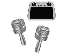 Hensych 1 paire de joysticks en alliage d'aluminium de 2 g pour Mini 3 Pro avec télécommande pour écran - Baguette amovible pour accessoires D-J-I RC (titane)