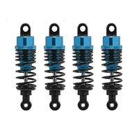 Hensych 4 pack Amortisseur amortisseur métallique avant et arrière réglable 60mm 85mm 100mm pour type de chenille de camion de voiture de 1/10 RC Axial SCX10 TRX4 D90 (Bleu, 60mm)