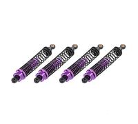 Hensych 4 pack Amortisseur amortisseur métallique avant et arrière réglable 60mm 85mm 100mm pour type de chenille de camion de voiture de 1/10 RC Axial SCX10 TRX4 D90 (Violet, 100mm)