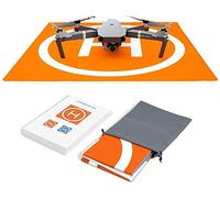 Hensych RC Drone Landing Pad étanche Portable Pliable Tapis d'atterrissage pour Avata/Mini 3 Pro/Mavic 3/Mavic Air/Air 2S/Mavic Mini/Mini 2 avec sac de rangement de transport, double face Motif coloré