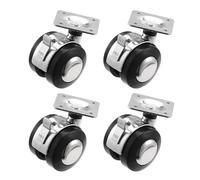 Henunem Lot de 4 roulettes Pivotantes,roulettes pour Meubles avec Double Blocage,Roue Universelle pour Vitrine en Verre,Libre Choix pour Aller avec Vitrine en Verre mit 1 Porte