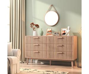 Henunem Meuble de Rangement en Bois, Commode 6 tiroirs,Meuble Profondeur 30cm, Armoire à tiroir avec Dispositif Anti-basculement, Commode d'enfant, commodes Chambre pour Chambre, Salon, Entrée
