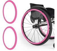 HENXUE 22/24 Pouces De Fauteuil Roulant De Sport pour Arrière Couvre-Mains De Fauteuil Roulant Couvre-Jantes De Poussée pour Fauteuil Roulant Antidérapants Et Résistants À l'usure,003,24IN