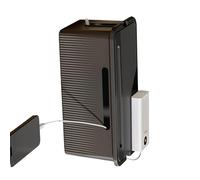 HENYGEN Boîte de rangement de câbles avec couvercle pour bureau et usage domestique pour gérer les multiprises et les cordons de charge