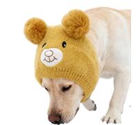 HENYGEN Chapeau tricoté pour chien par temps froid - Rose blanc - Tendance - À porter rapidement pour les fêtes et les occasions décontractées - Costume de Noël pour chien