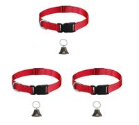 HENYGEN Colliers de mouton avec cloche à vache - Boucle à dégagement rapide - Accessoire pour animal domestique - Pour chèvres et moutons - Avec cloche