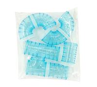 HENYGEN Ensemble de tubes transparents pour hamsters - Tunnel de connexion pour gerbilles - Cochons d'Inde - Hamsters