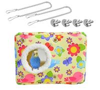 HENYGEN Hamac suspendu pour l'hiver chaud nid d'oiseau doublure en peluche épaisse abri hamac abri pour petit nid de cage