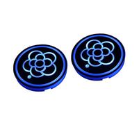 HENYGEN Lot de 2 bases de tasse à eau lumineuses pour automobile avec batterie longue durée et texture idéales pour le look de soirée, les voyages, les boissons
