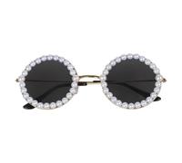 HENYGEN Lunettes de soleil rétro circulaire perle prince pour chats ou petits chiens accessoires photo animaux animaux accessoires de mode lunettes