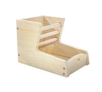 HENYGEN Mangeoire à foin en bois étanche pour lapins et petits herbivores - Gestion efficace de l'alimentation des lapins - Distributeur de foin en bois
