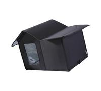 HENYGEN Niche pour chien d'extérieur coupe-vent sécurisée avec corde d'ancrage pour une protection contre le vent fort du chat errant pendant la saison des pluies