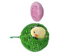 HENYGEN Nichoir permanent avec imitation rotin tressé Idéal pour les petits oiseaux de compagnie