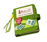 HENYGEN Planificateur bloc-notes, bloc-notes, journal avec papier amovible pour voyage, vacances, estampage, journal d'aventure