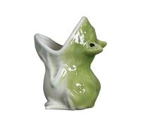 HENYGEN Pot de fleurs permanent en céramique avec sculpture de grenouille unique, excellent pour les bien-aimés sentimentaux et la décoration de la maison