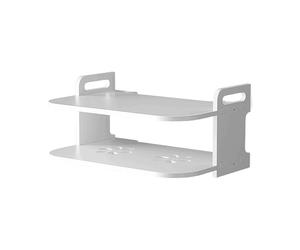 HENYGEN Support de rangement mural ventilé pour accès coulissant, cavités de refus exclusives requises, double rang, économie d'espace, structure d'organisation des fils, souffle inutile