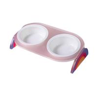 HENYGEN Support ergonomique pour gamelle avec gamelle, mangeoire surélevée anti-basculement, anti-éclaboussures et réglable en hauteur