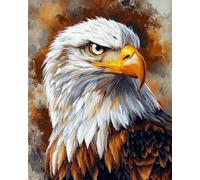 Henypt 14CT Kit Broderie Point De Croix Compté Portrait D'Aigle Diy Broderie À La Main Compté Adultes Pré-Imprimé Cross Stitch Debutant Starter 80x100cm