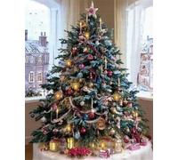 Henypt Canevas Broderie Point De Croix Kit Complet Adulte Debutant Compté Pré Imprimé Estampillé Moderne Débutant Avec Fils, Sapin De Noël A 40X50Cm 11Ct Cross Stitch Loisirs Créatifs Set