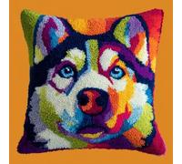 Henypt DIY Kit De Crochet De Loquet Coussin,Husky