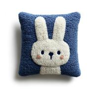 Henypt DIY Kit De Crochet De Loquet Coussin Lapin de dessin animé Housse Oreiller Crochet De Loquet Kit De Taie D'Oreiller Bricolage Ensemble De Broderie Coussin 43x43cm