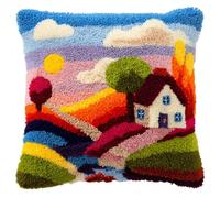 Henypt DIY Kit De Crochet De Loquet Coussin maison de campagne
