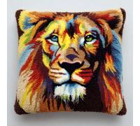 Henypt Kit Point Noué Coussin, lion