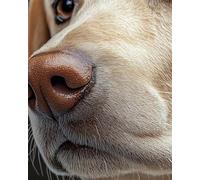 Henypt Point De Croix Kit Complet, Gros Plan D'Un Chien Mignon 40X50Cm 11Ct Canevas Point De Croix,Debutant Broderie Point De Croix Imprimé